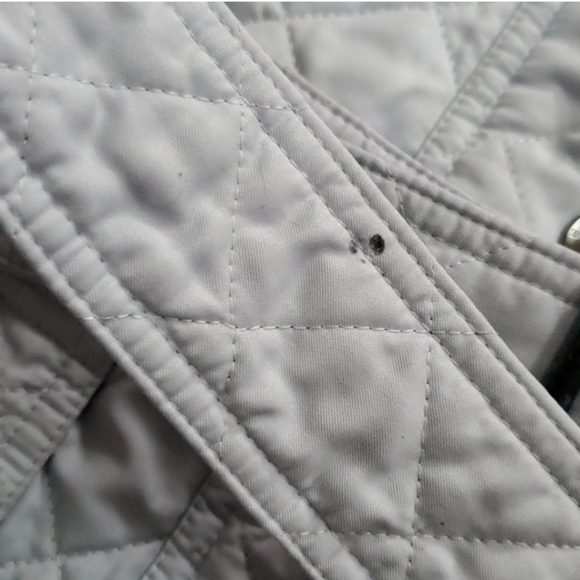 Burberry Brit Powder Blue Quilted Utility Jacket Barn Coat - Picture 11 of 14